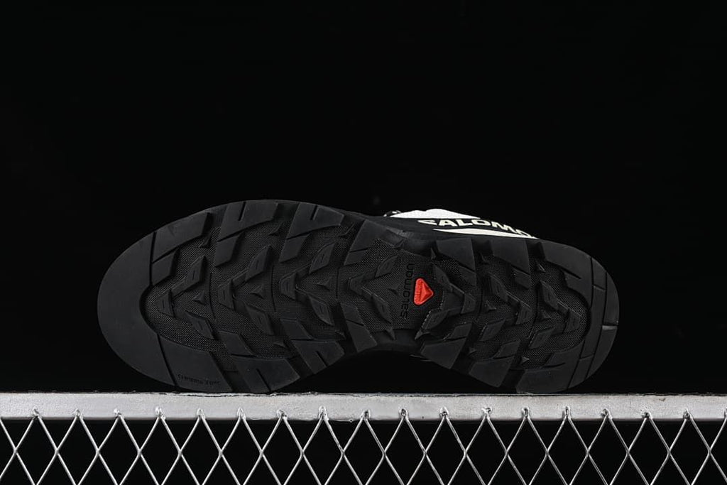 Underside view showing the black tread pattern
