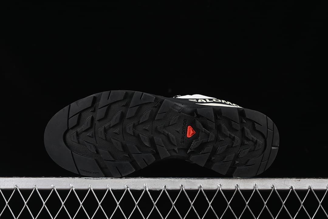Underside view showing the black tread pattern