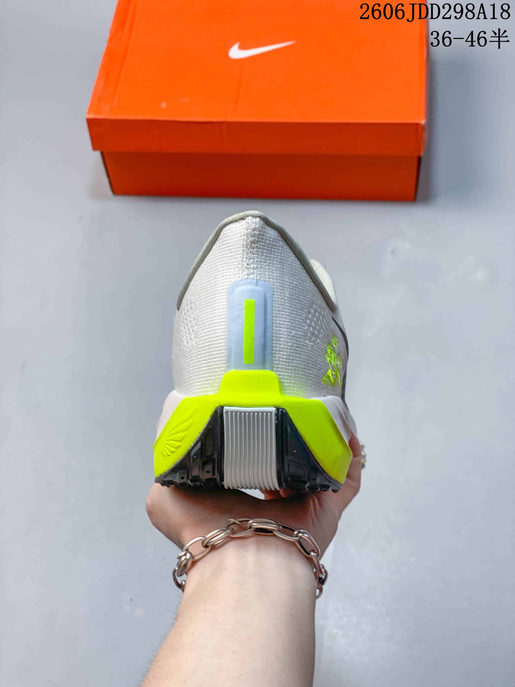 Rear view of the shoe showing the heel and outsole design