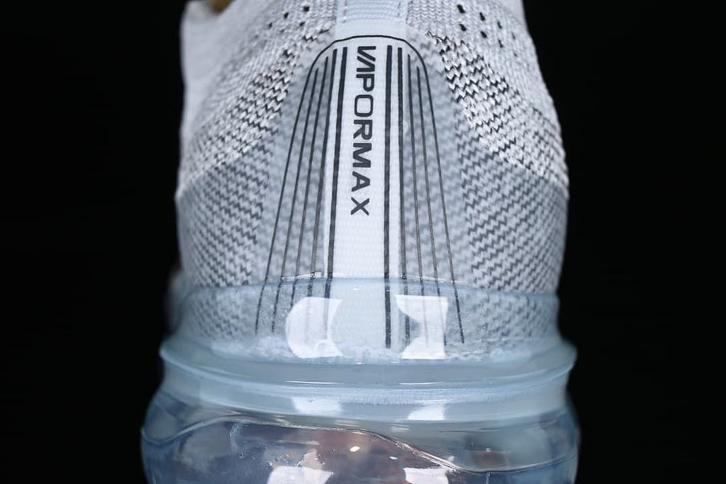 Rear view showing VaporMax branding and translucent cushioning pods.
