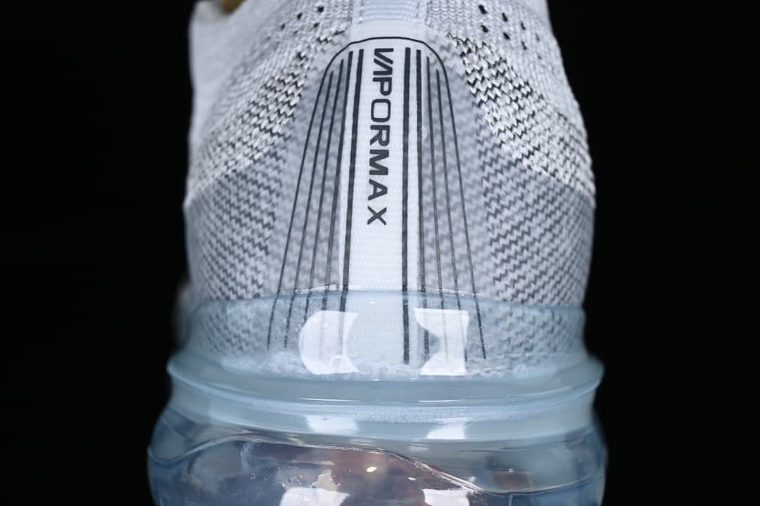 Rear view showing VaporMax branding and translucent cushioning pods.