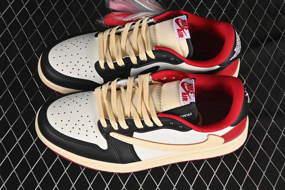 Pair of low-top sneakers shown from above at an angle