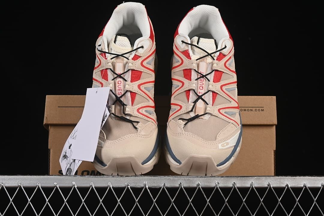 Front view of the pair displayed on a shoe box