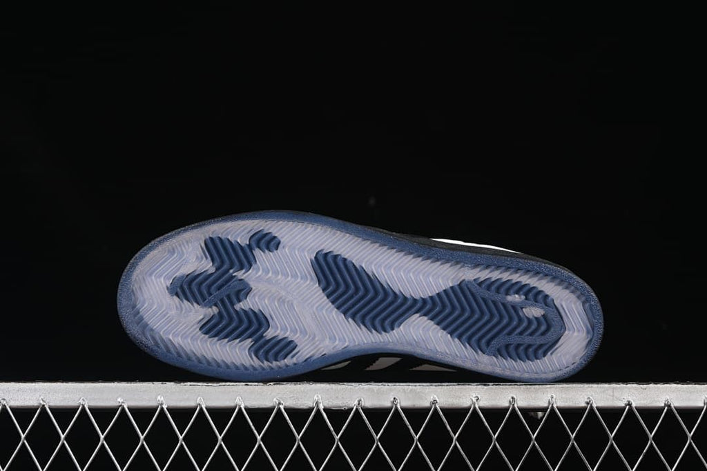 Underside view showing the patterned outsole