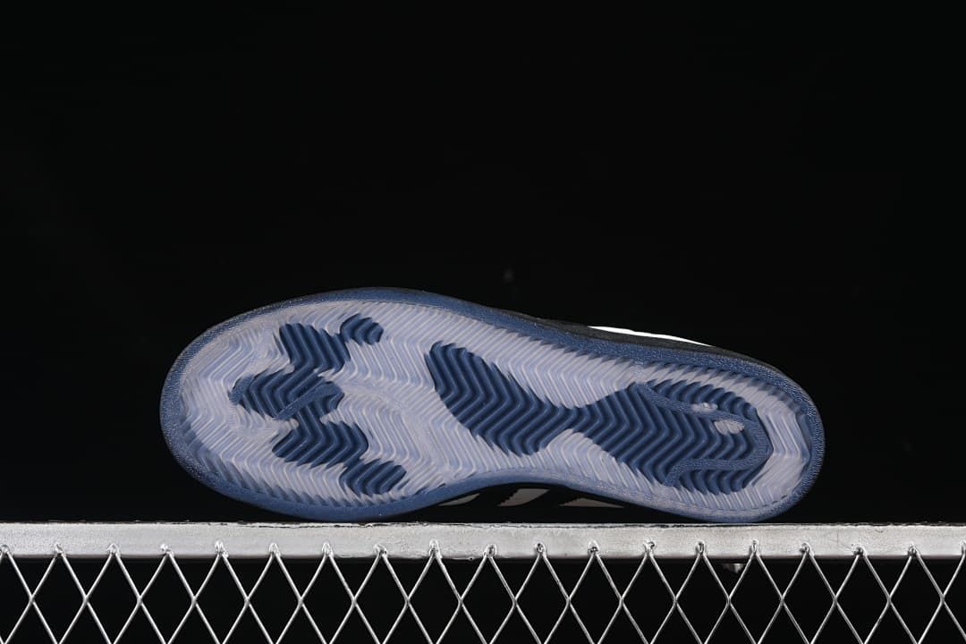 Underside view showing the patterned outsole