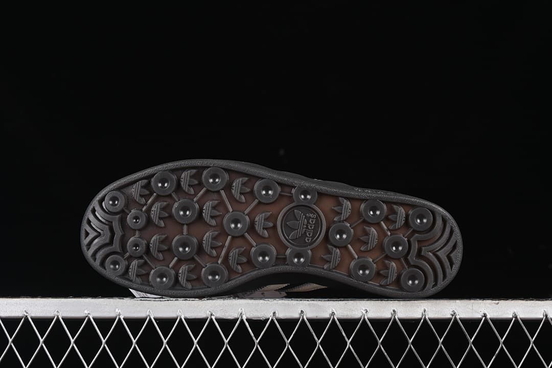 Underside view showing the patterned rubber outsole