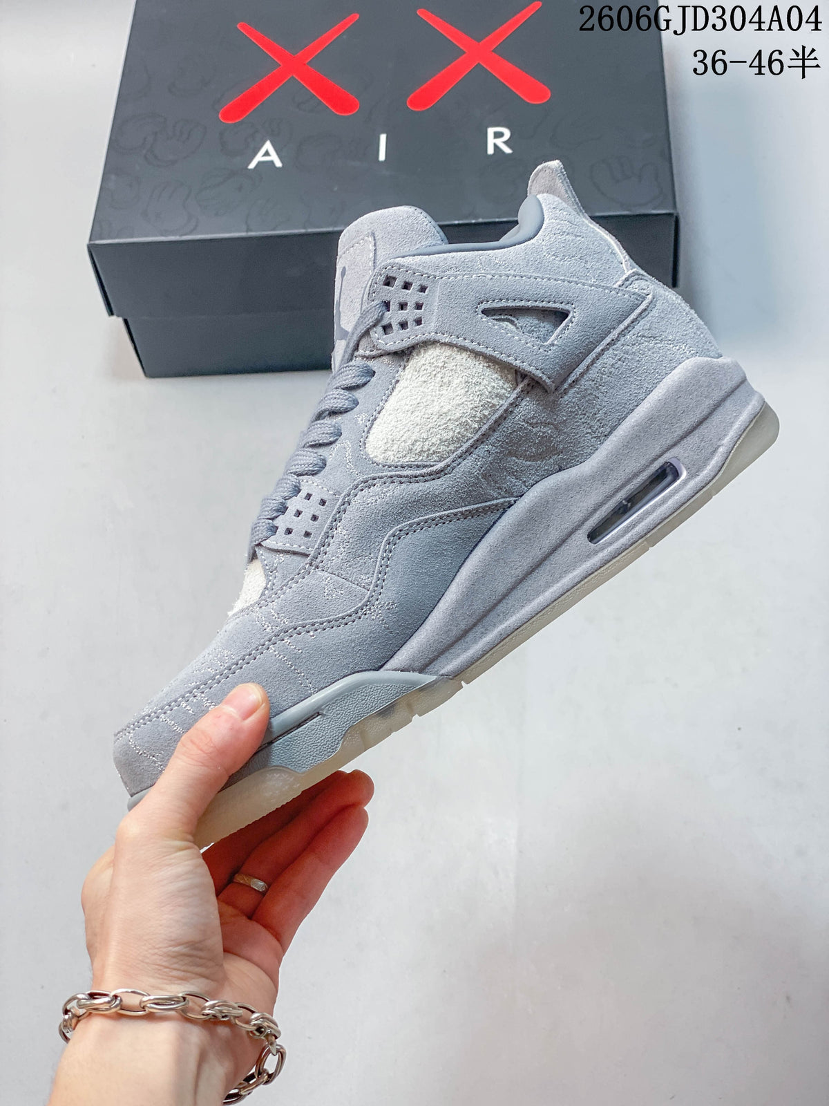 Side profile showing the mid-top shape, side panels, and visible sole window