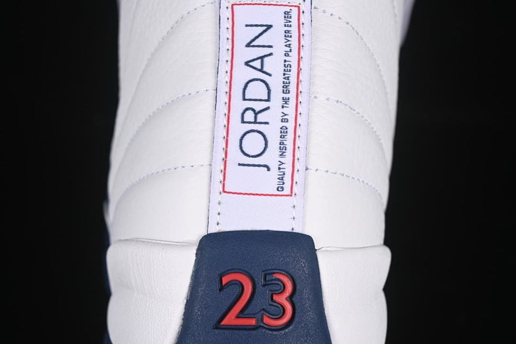 Rear view with Jordan branding and red 23 heel detail