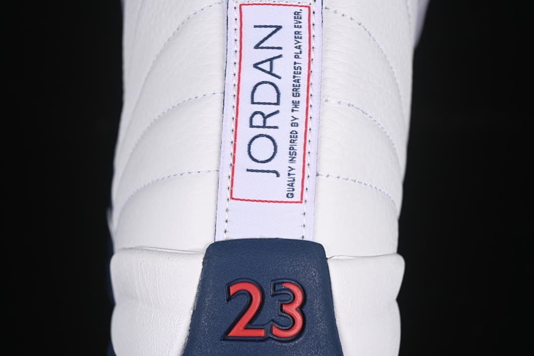 Rear view with Jordan branding and red 23 heel detail