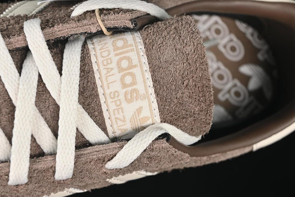 Close-up of the laces and tongue branding.
