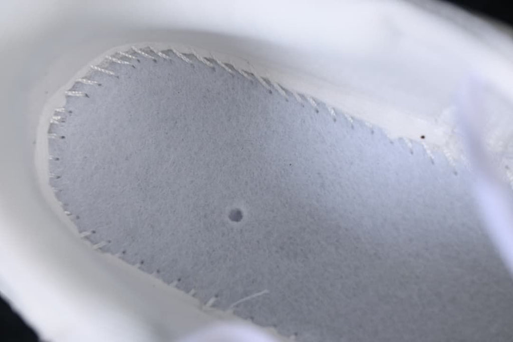 Close-up of interior stitching and lining