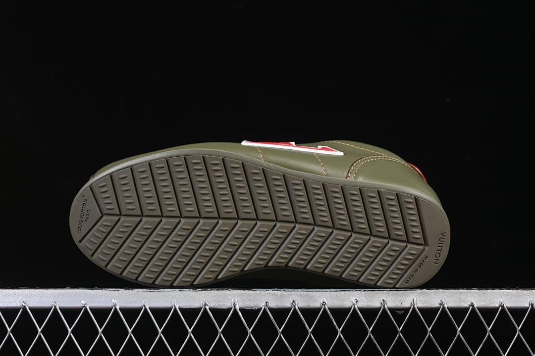 Underside view showing the patterned outsole tread