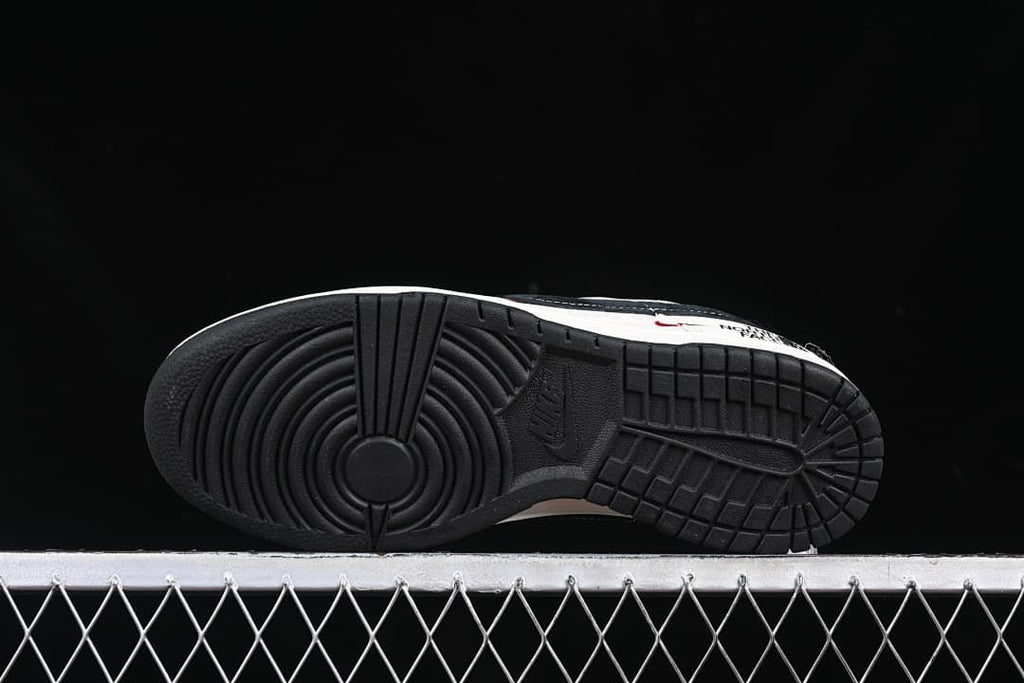 Underside view showing black rubber outsole tread