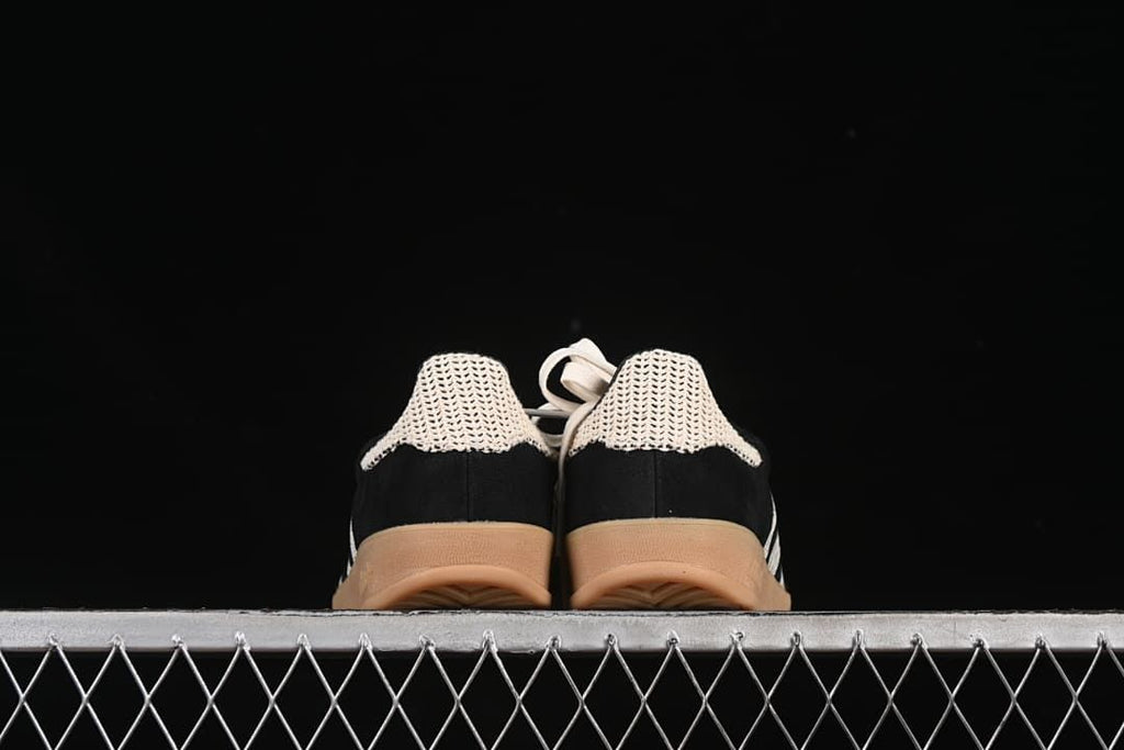 Rear view of the pair showing cream heel details and gum-colored soles.