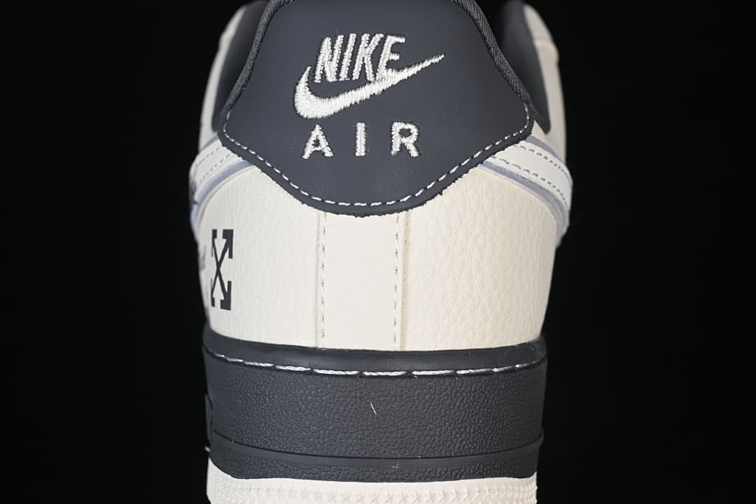 Rear view of the sneaker with dark heel tab