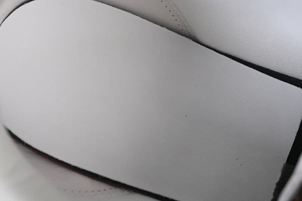 Close-up of the sneaker's inner construction