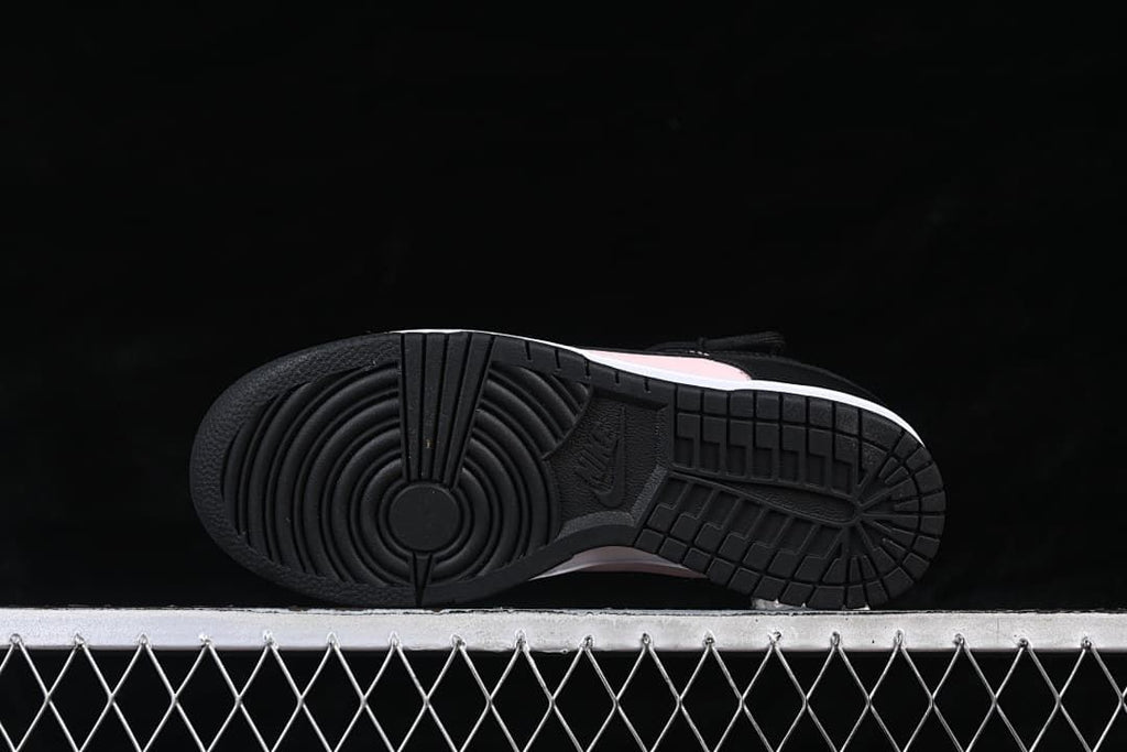 Underside view showing the black patterned outsole