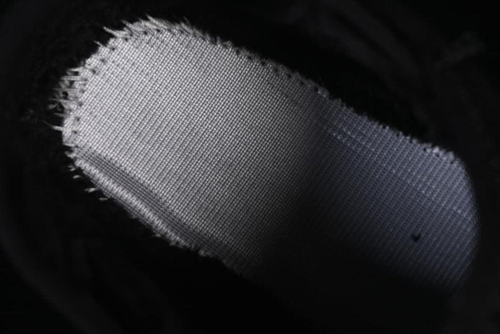 Close-up of a textured fabric panel.
