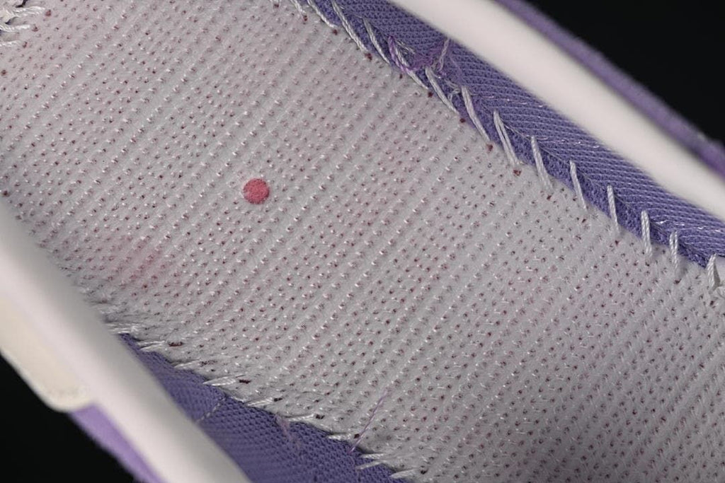 Close-up of the interior lining and stitching