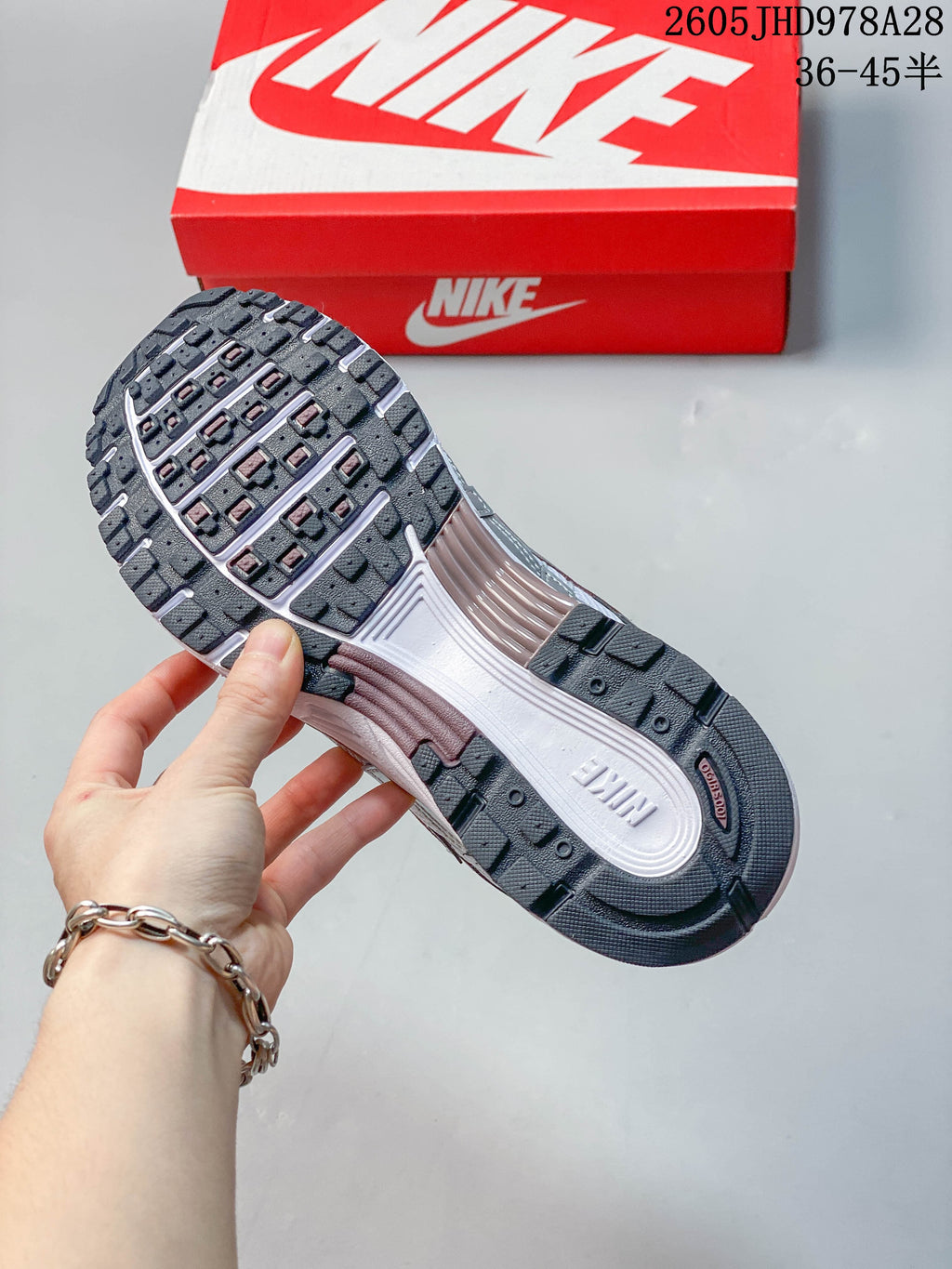 Close view of the Nike Initiator shoe outsole and tread