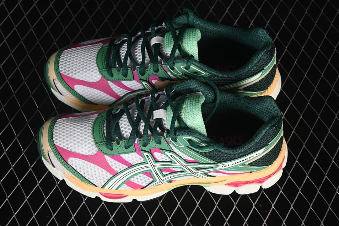 Pair of ASICS GEL-CUMULUS 16 shoes viewed from above at an angle