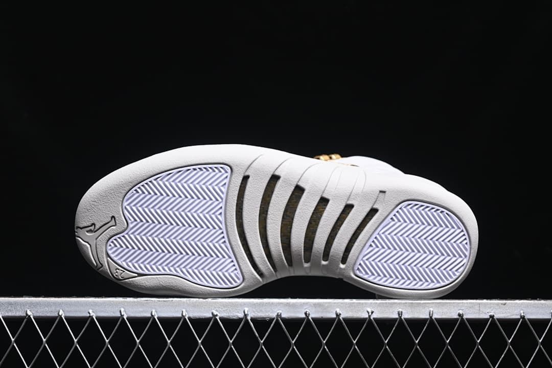 Underside view showing the patterned outsole
