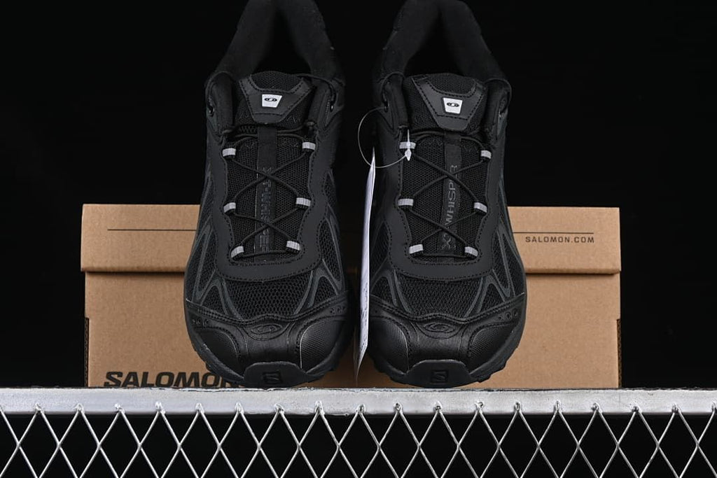 Front view of the pair displayed on a shoe box