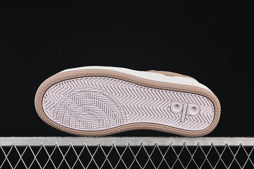 Underside view showing the patterned outsole