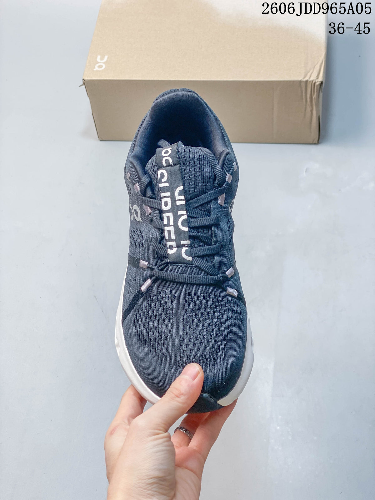 Top view of the laced shoe and perforated toe area
