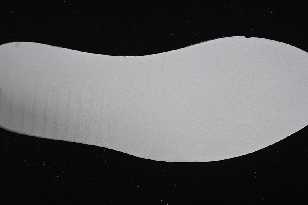 Light-colored outsole shown from below