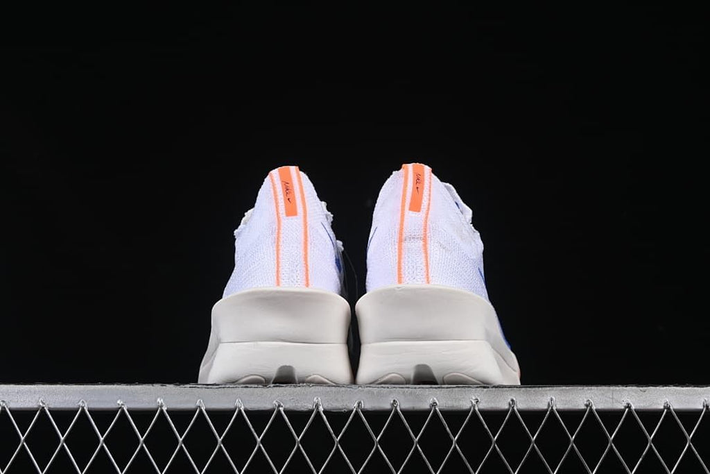 Rear view of the pair showing orange heel stripes