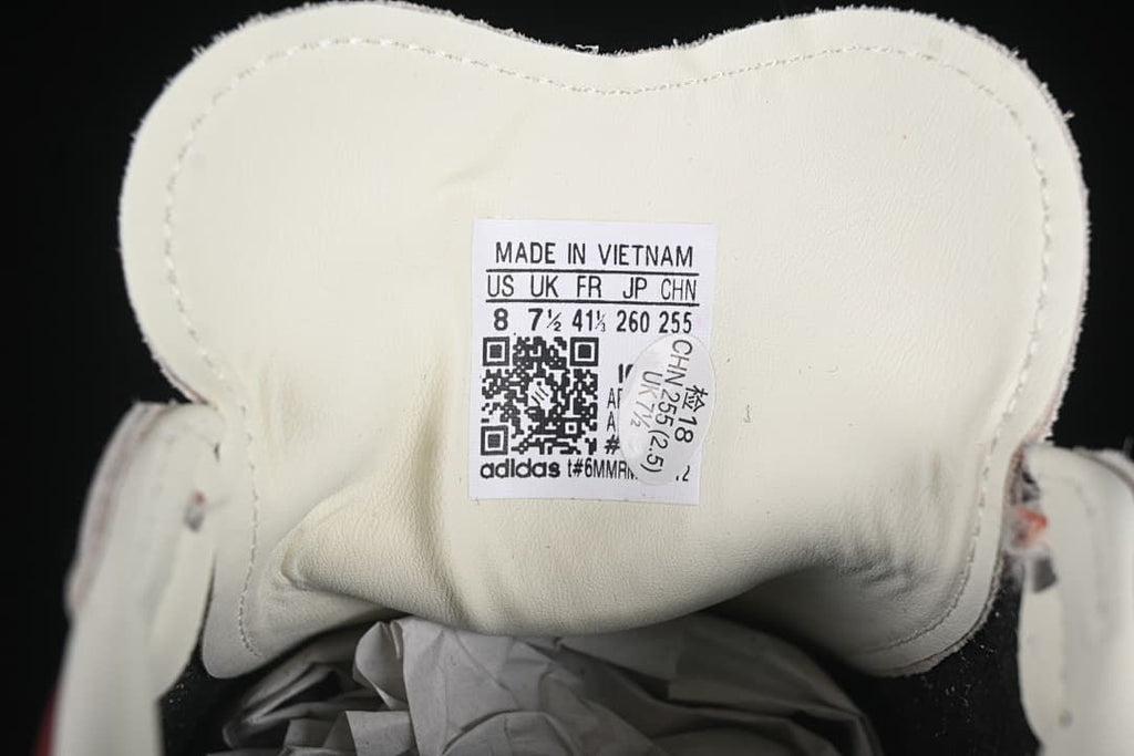 Tongue size label showing sample size information