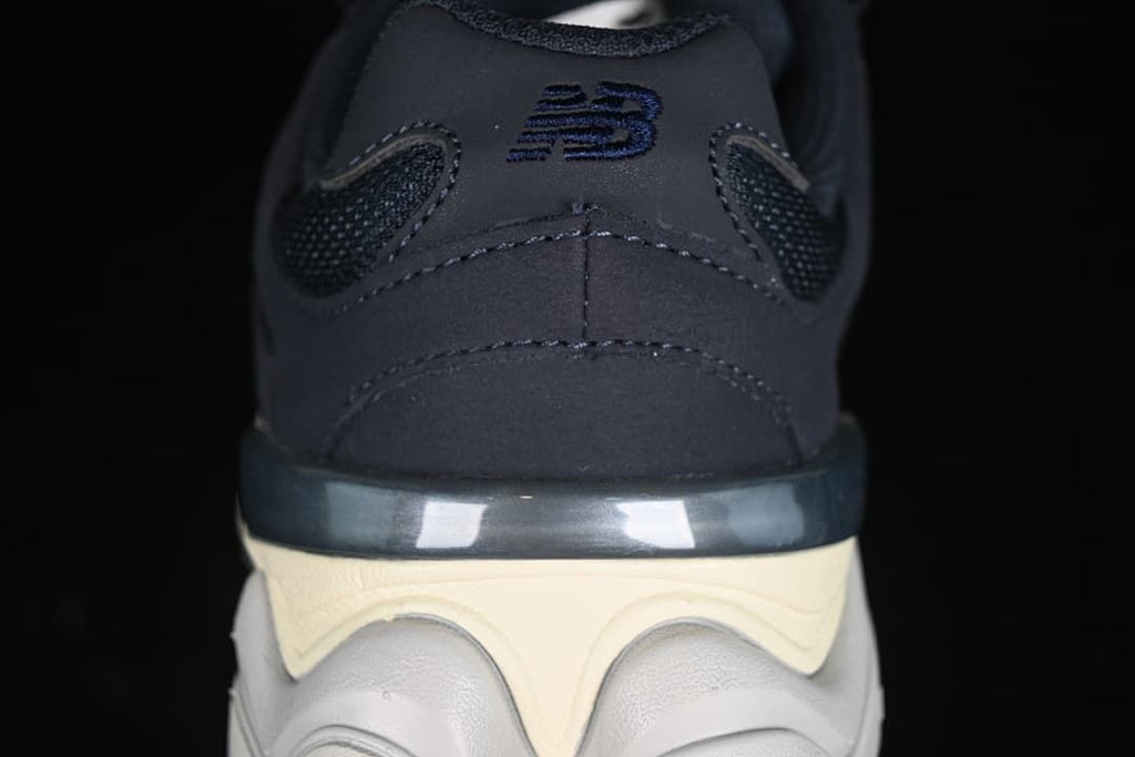 Close-up of the sneaker heel and layered sole