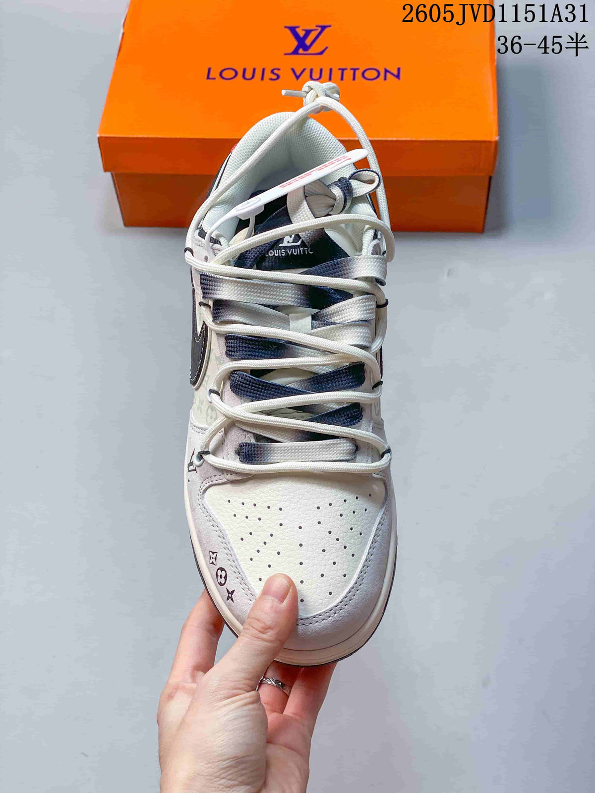 Top view highlighting the perforated toe, layered laces, and patterned upper.