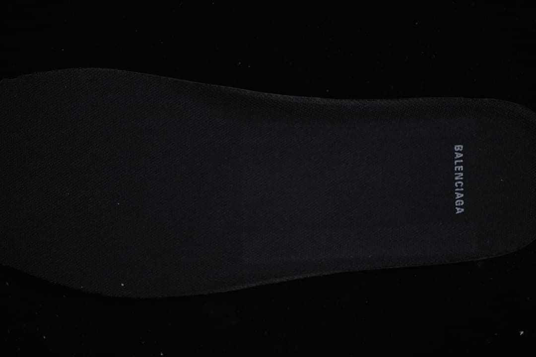 Black insole with Balenciaga branding.