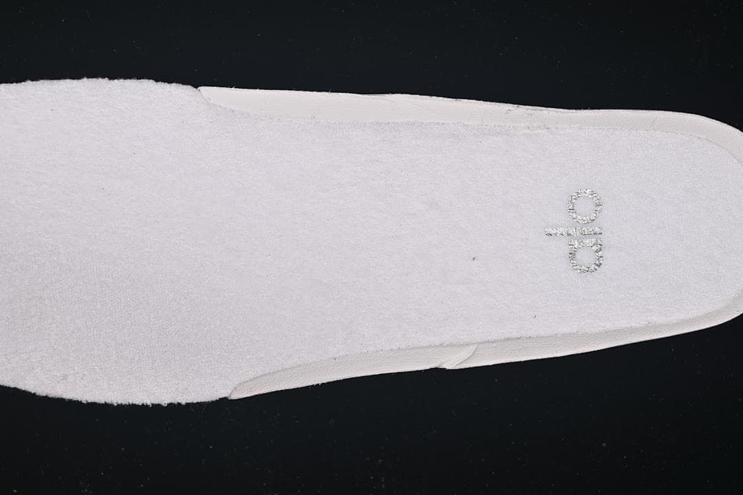 Close-up of the insole with Alo branding