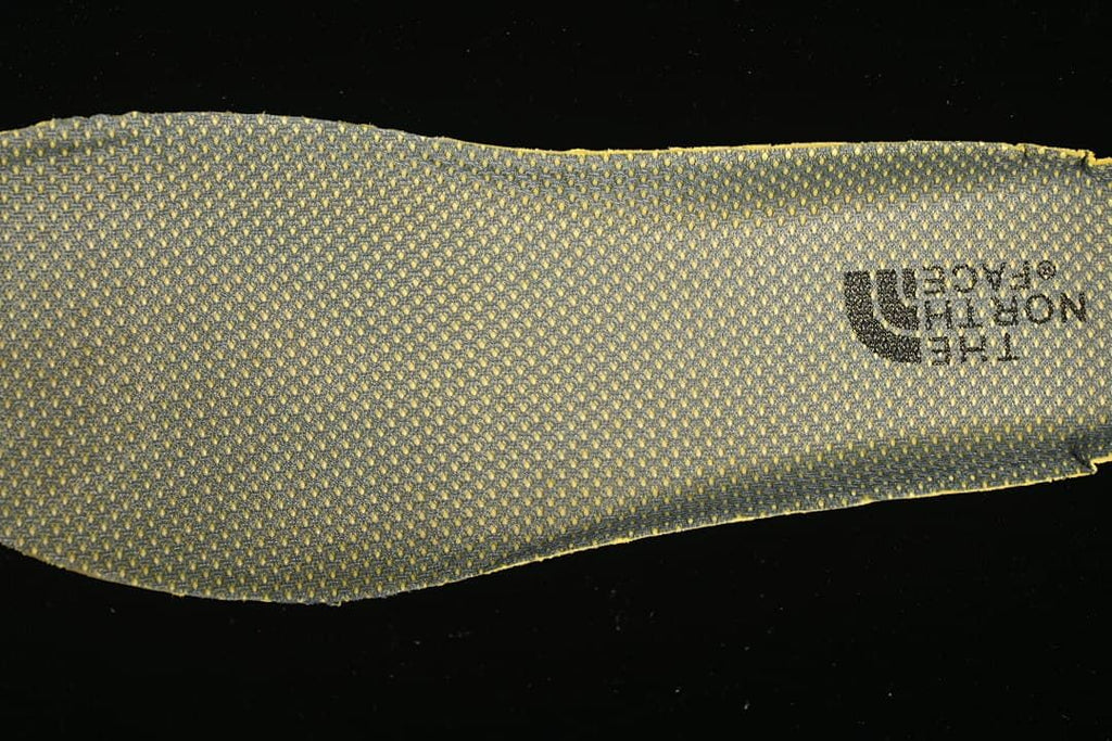 Close-up of the patterned insole