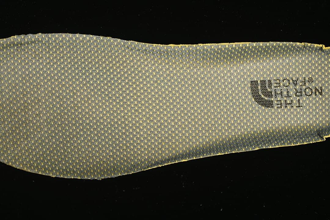 Close-up of the patterned insole
