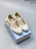 Pair of ivory Nike Shox Z Calistra Mary Jane sneakers with adjustable straps