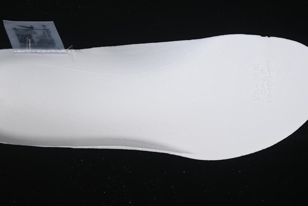 White shoe insert shown from below.