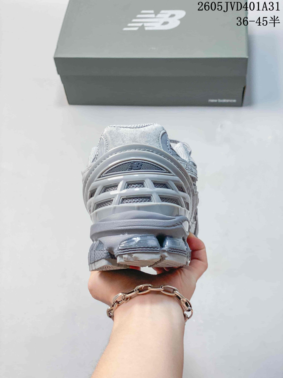 Rear view showing the heel structure and outsole of the sneaker.