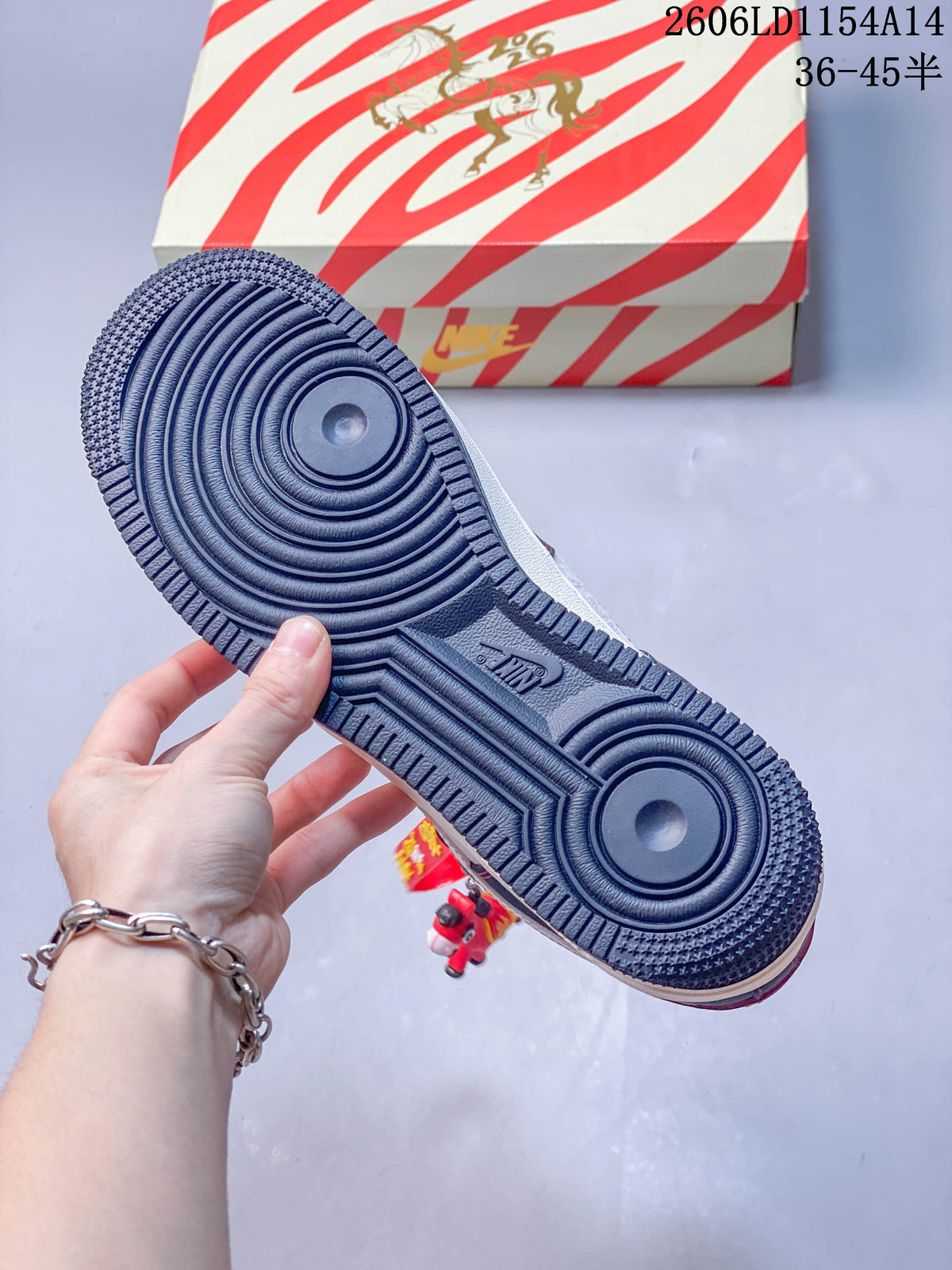 Close-up of the navy outsole and its circular tread pattern
