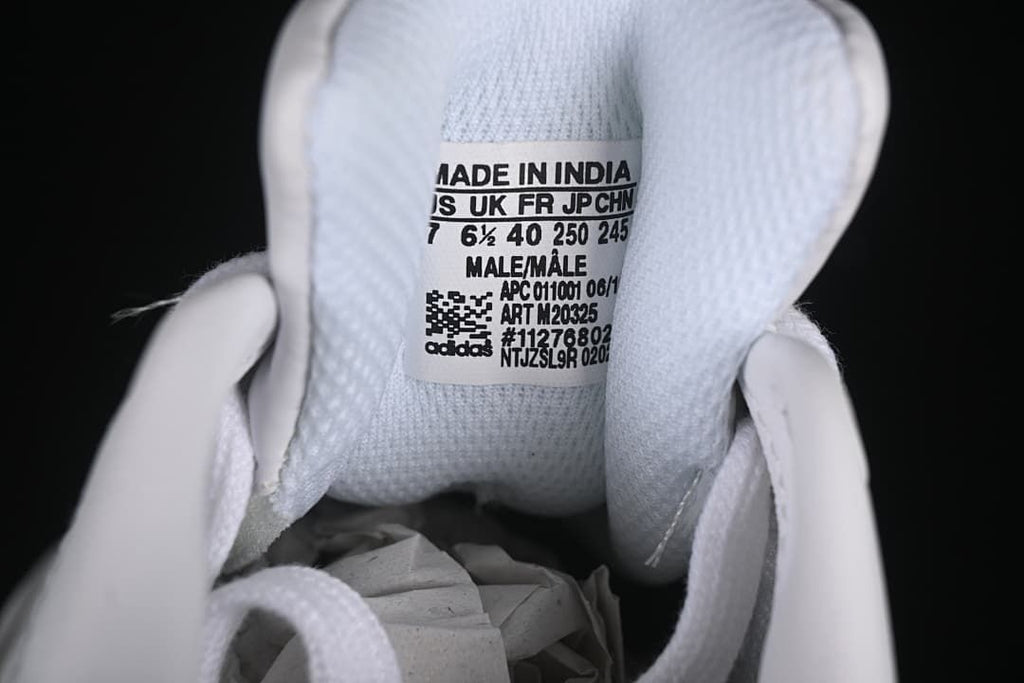 Tongue size label showing a sample size and model code.