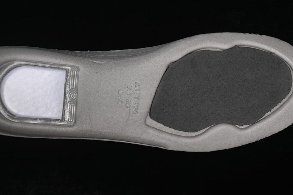 Close-up of the underside of the insole