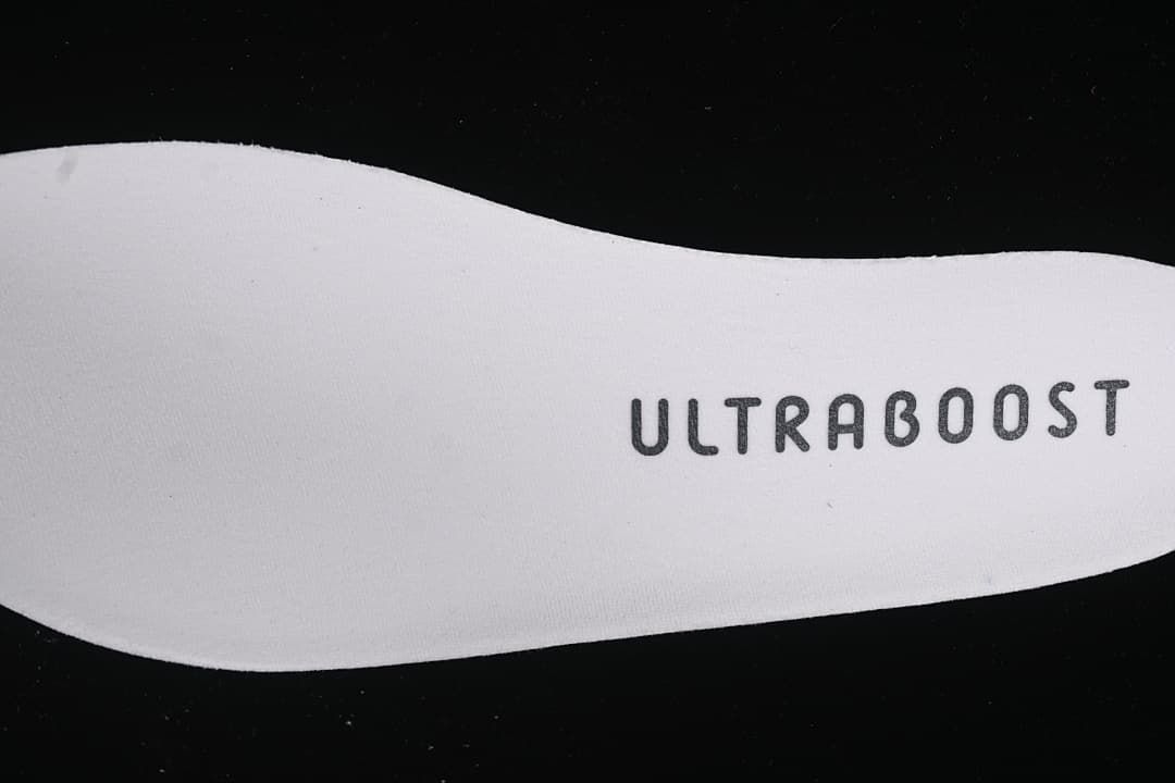 Close-up of the insole with Ultraboost lettering.
