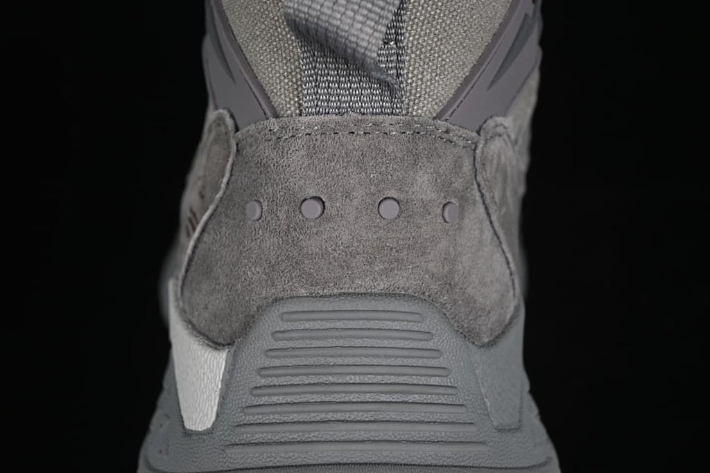 Rear view highlighting the heel panel and sole