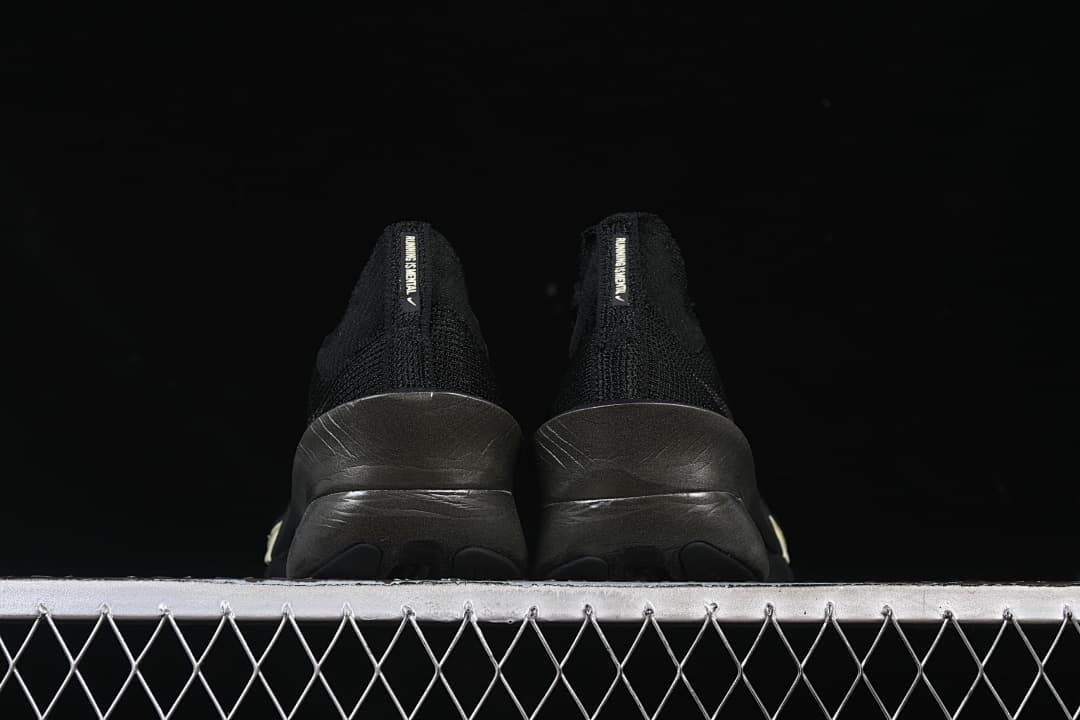 Rear view of the pair showing heel construction