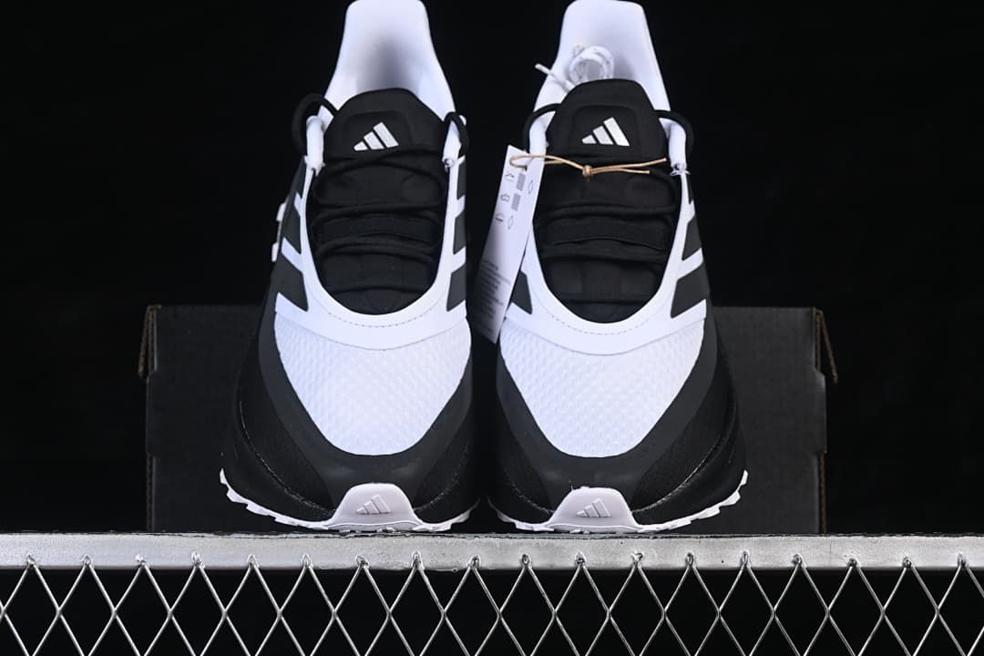 Front view of the pair showing the white toe and black details