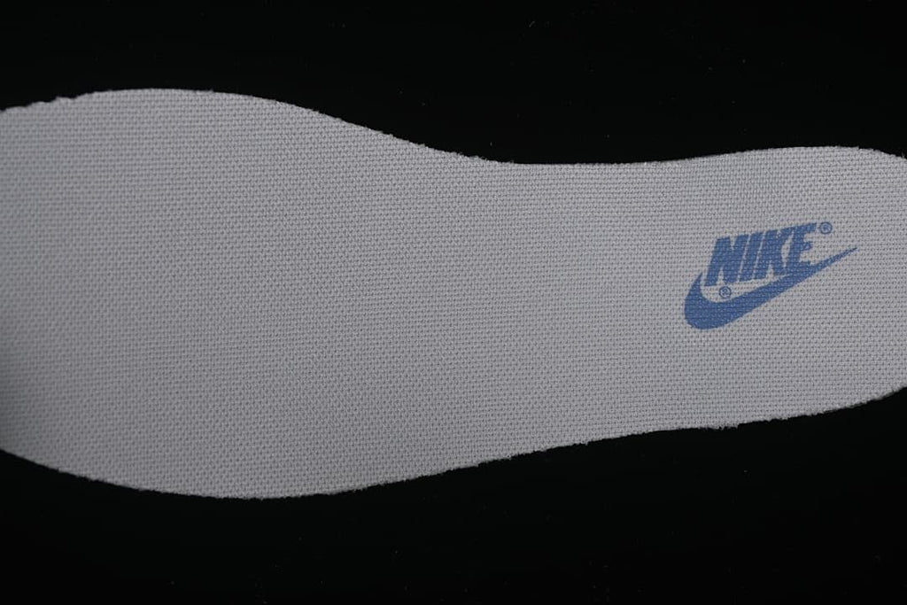 Close-up of the insole with Nike branding.