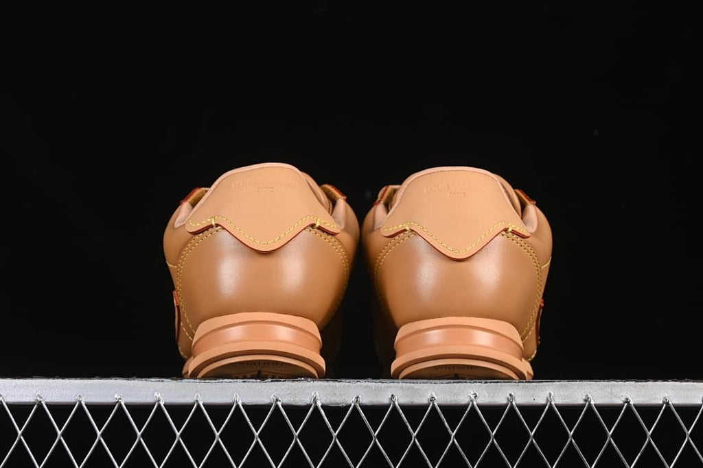 Rear view of both sneakers
